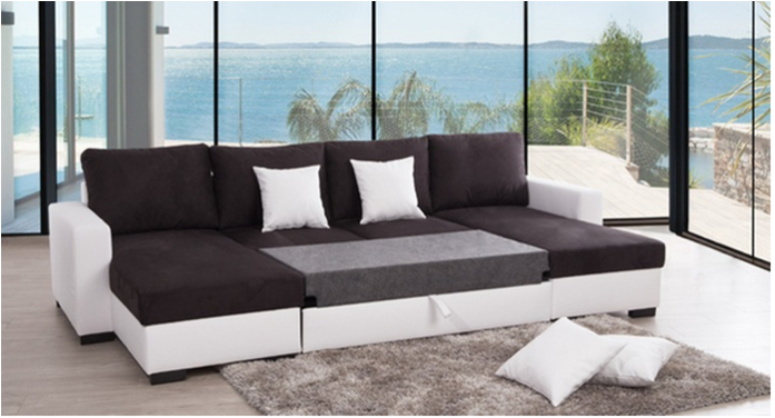 5 seater sofa bed chaise
