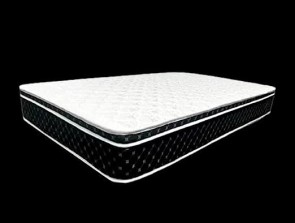 R2R FURNITURE COMFORT BLACK EUROTOP SPRING MATTRESS 160X190X20 CM